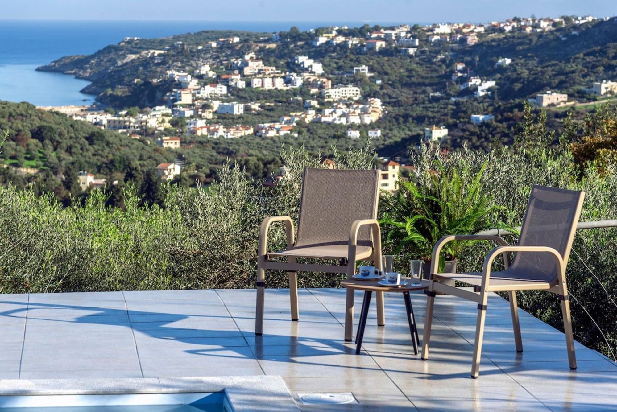 Villa Konstantinos Hilltop Vineyard Escape Almirida المظهر الخارجي الصورة