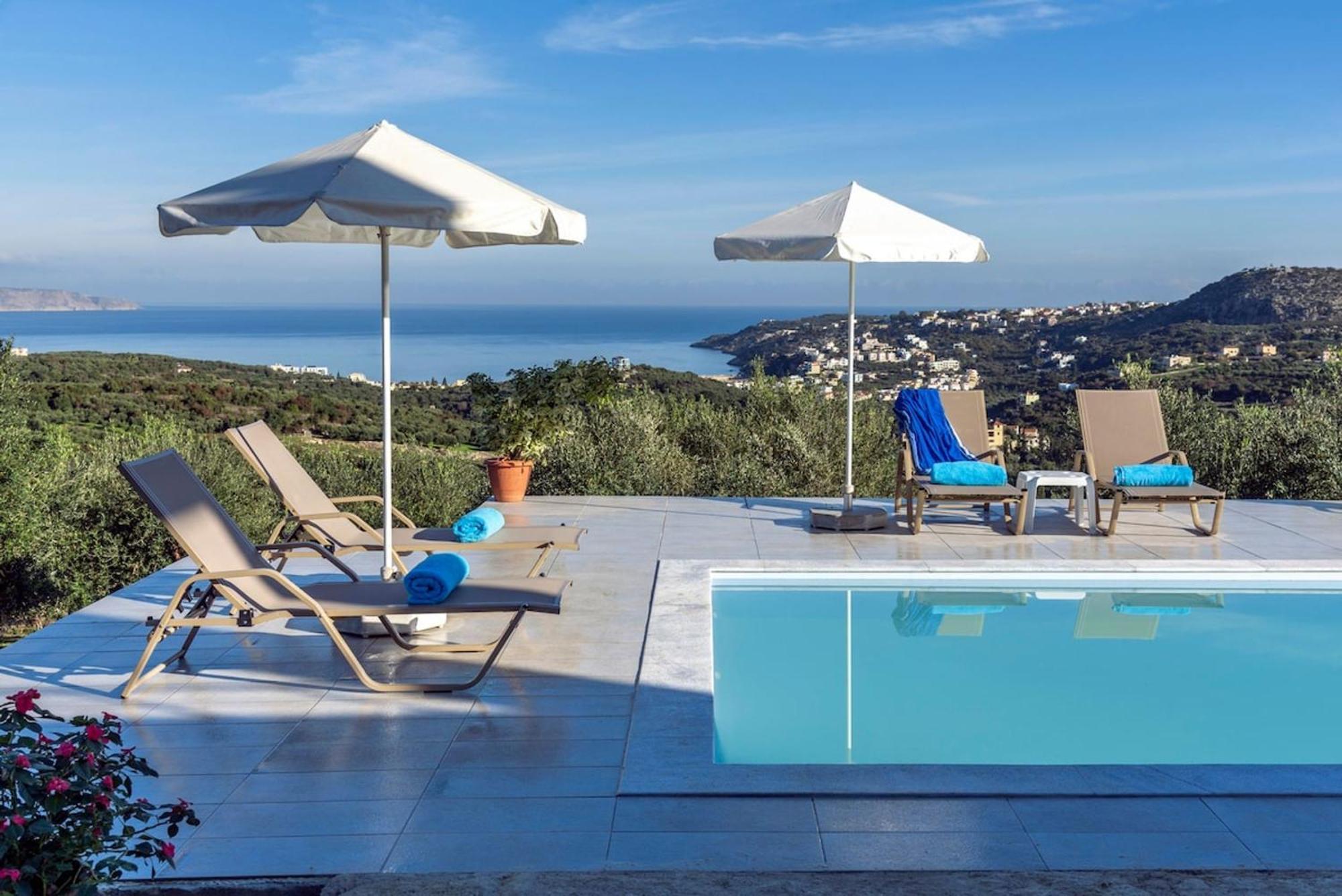 Villa Konstantinos Hilltop Vineyard Escape Almirida المظهر الخارجي الصورة