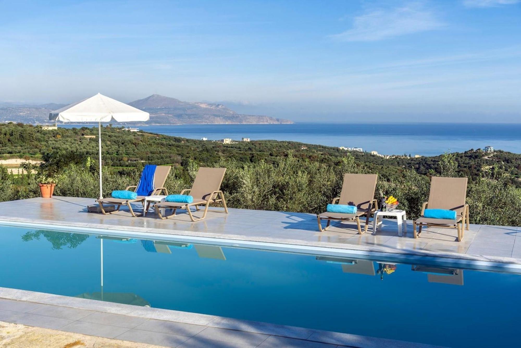 Villa Konstantinos Hilltop Vineyard Escape Almirida المظهر الخارجي الصورة