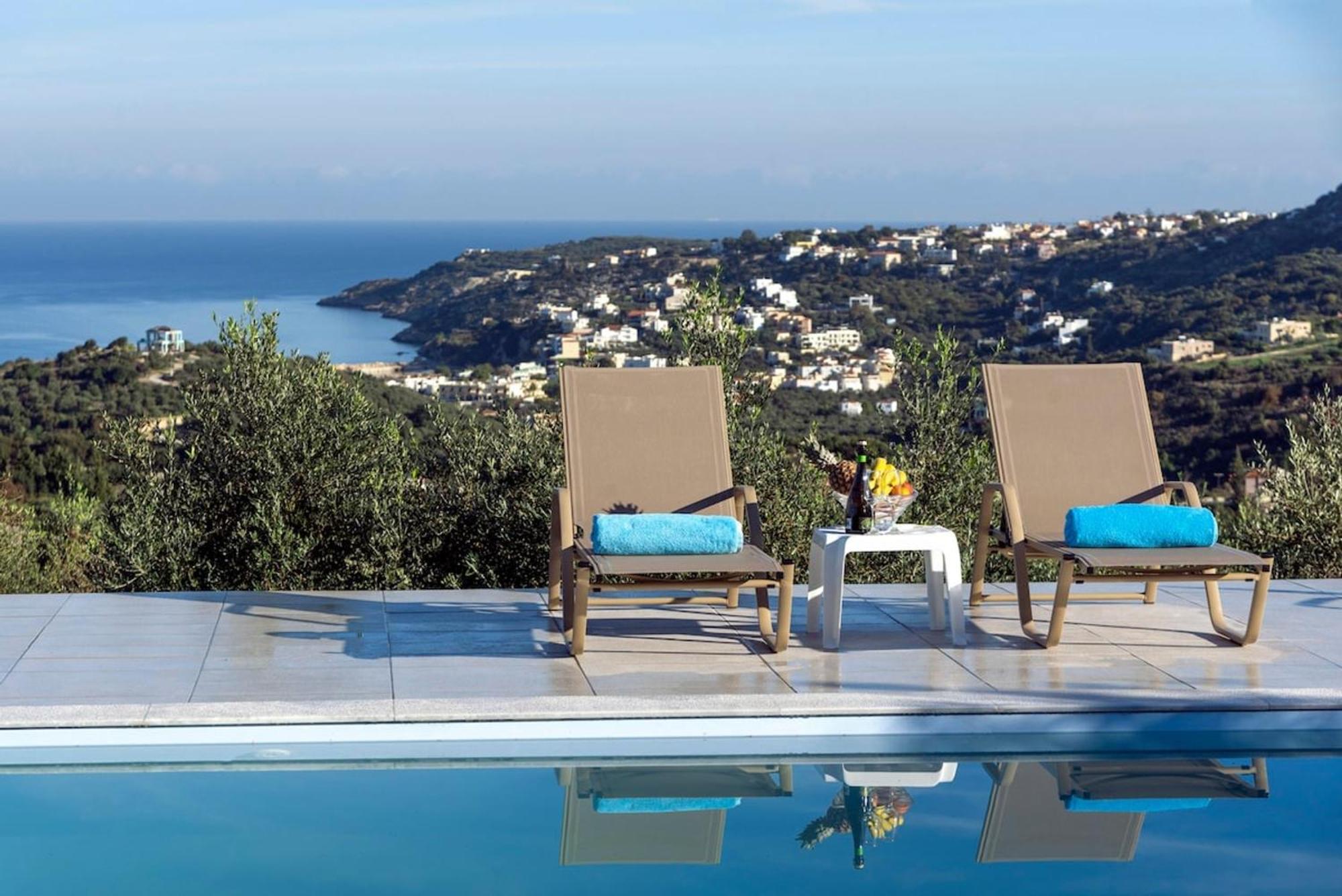 Villa Konstantinos Hilltop Vineyard Escape Almirida المظهر الخارجي الصورة