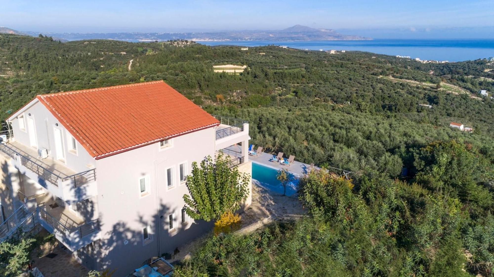 Villa Konstantinos Hilltop Vineyard Escape Almirida المظهر الخارجي الصورة
