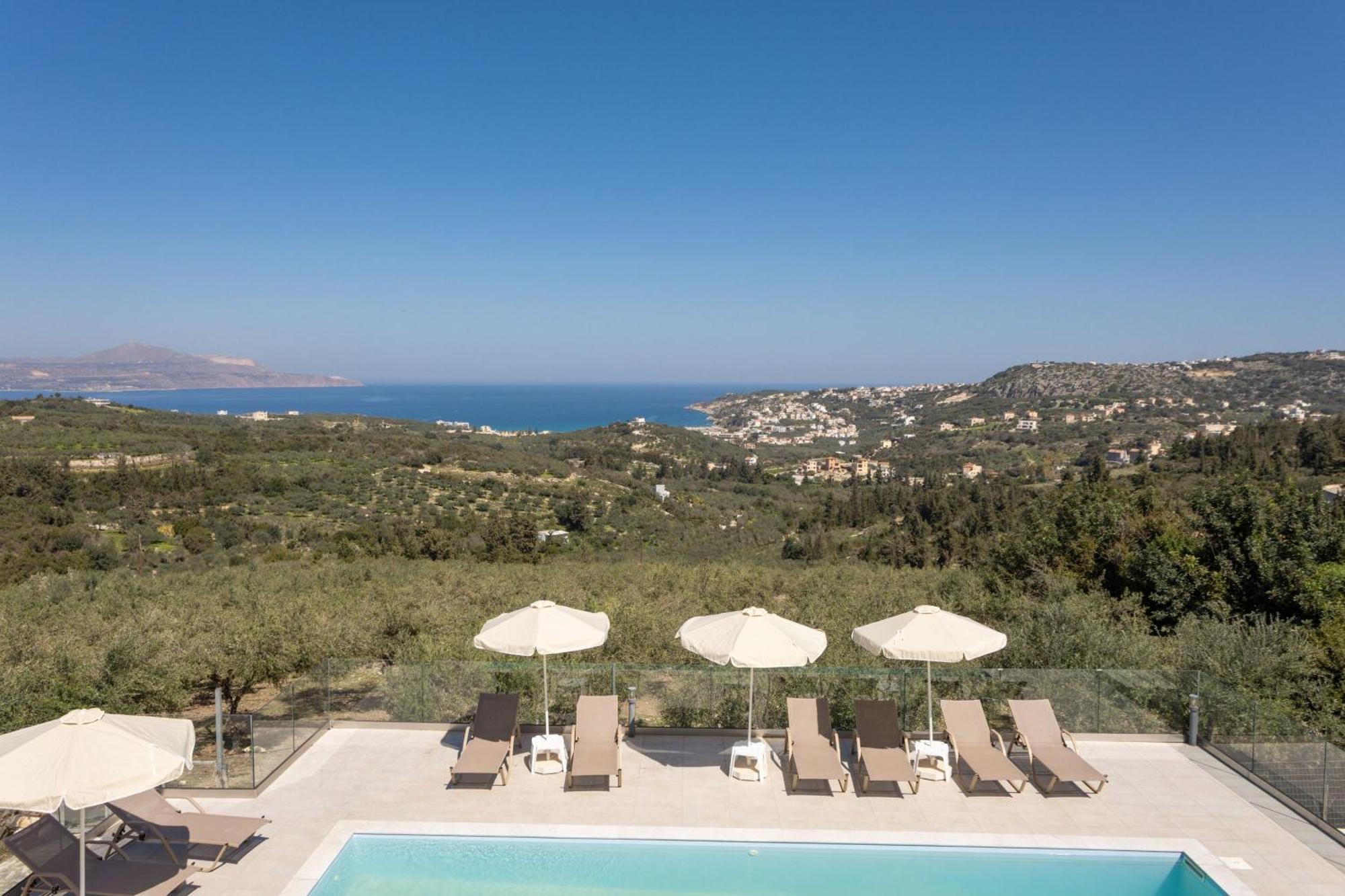 Villa Konstantinos Hilltop Vineyard Escape Almirida المظهر الخارجي الصورة