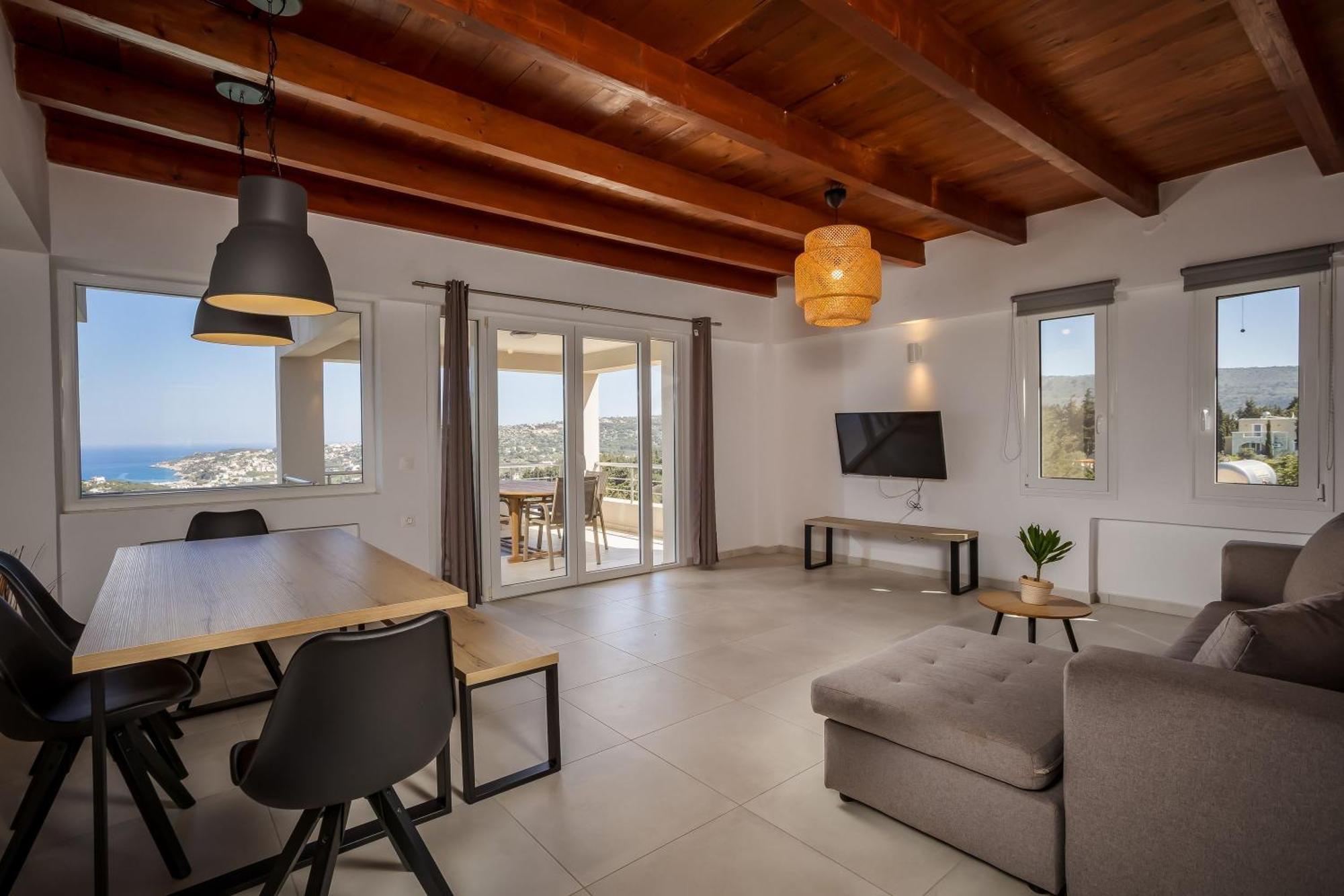 Villa Konstantinos Hilltop Vineyard Escape Almirida المظهر الخارجي الصورة