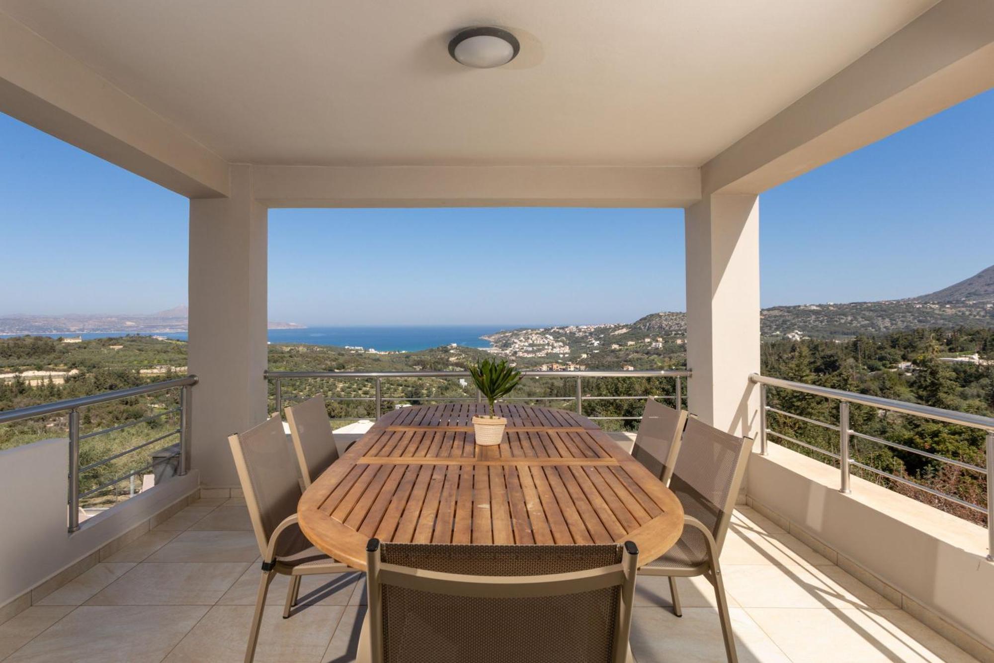 Villa Konstantinos Hilltop Vineyard Escape Almirida المظهر الخارجي الصورة