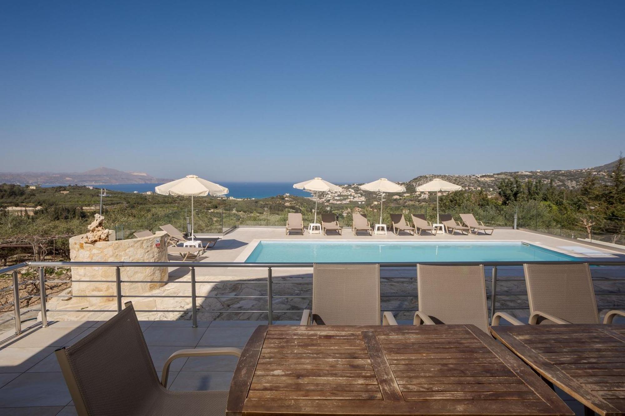 Villa Konstantinos Hilltop Vineyard Escape Almirida المظهر الخارجي الصورة