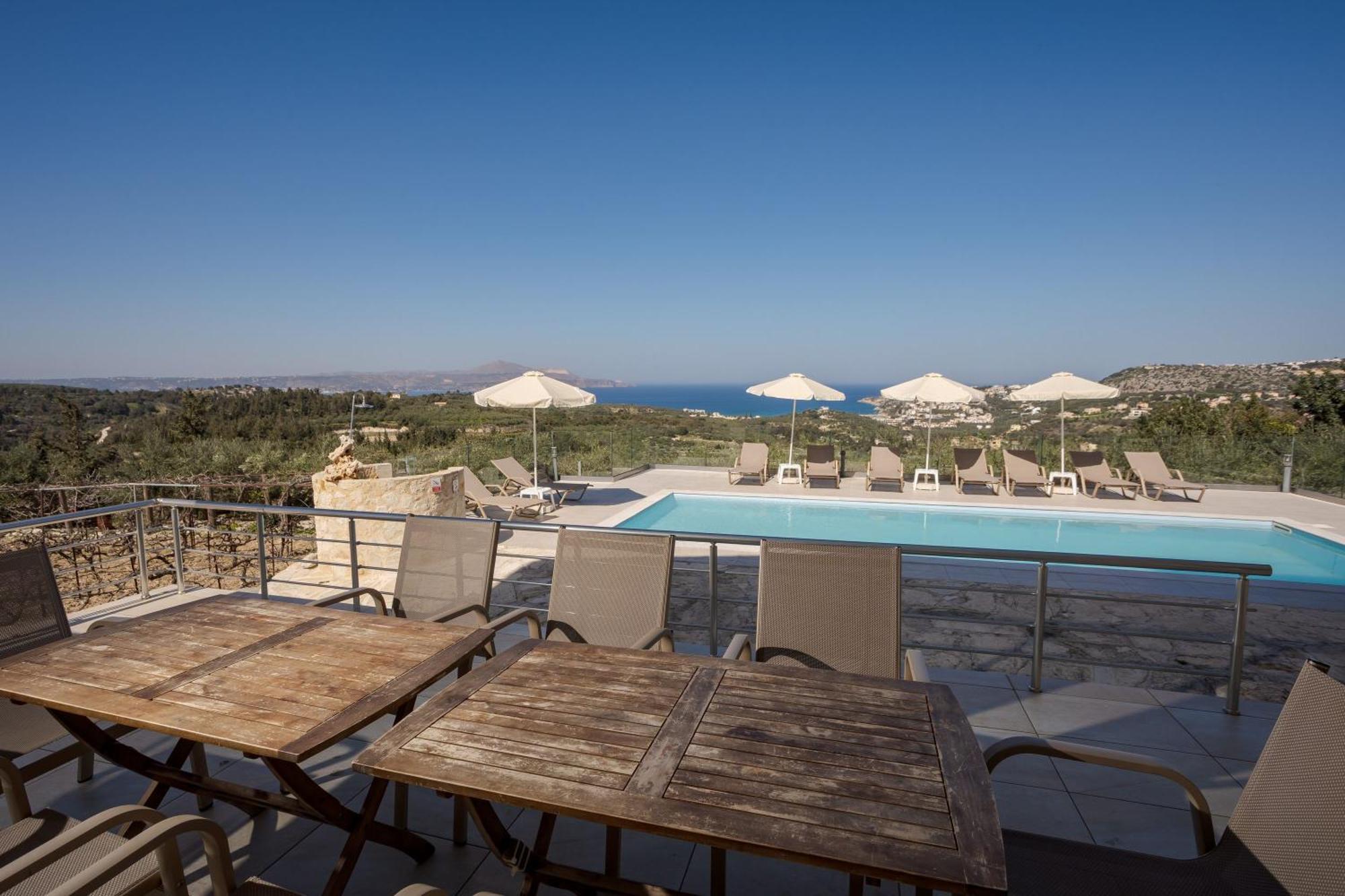 Villa Konstantinos Hilltop Vineyard Escape Almirida المظهر الخارجي الصورة
